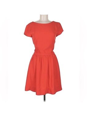 Maje Coral red Short Sleeve Dress